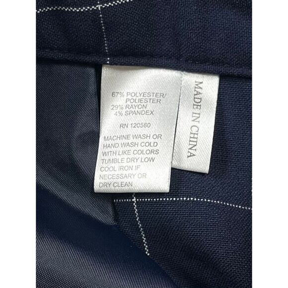 NEW Amanda & Chelsea Hannah Windowpane Modern Fit Straight SplitHem Pant Size 8 - Picture 9 of 9